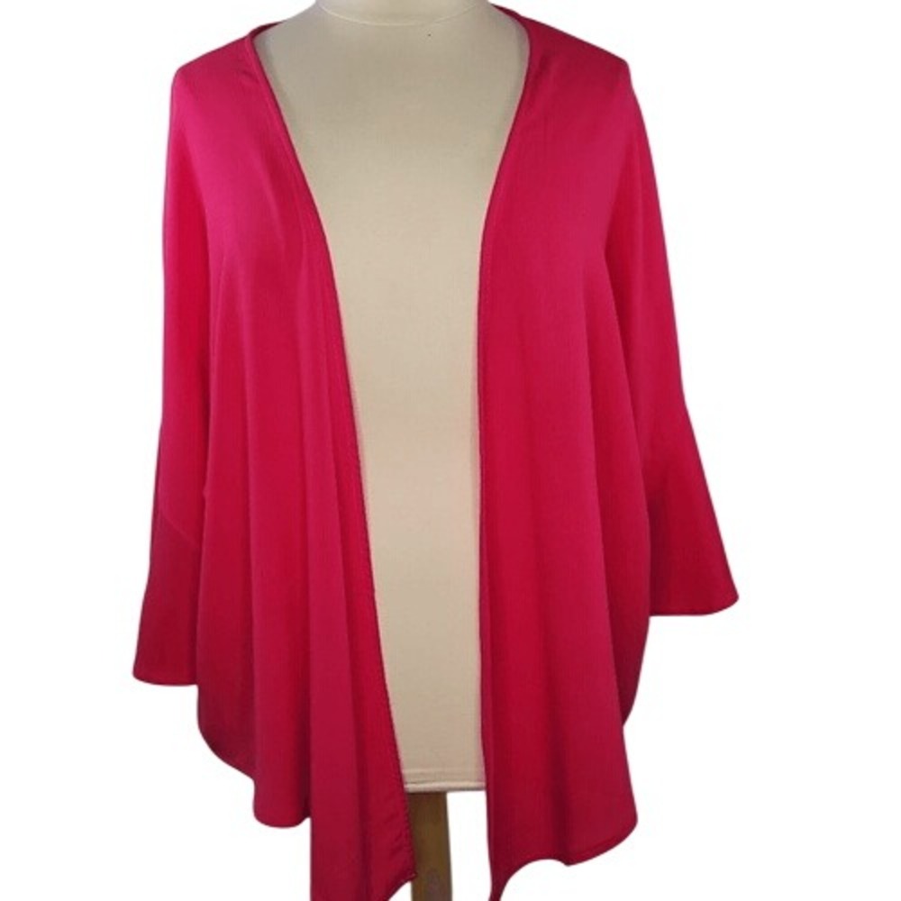 Torrid Pink Gauze Tie Front Crop‎ Kimono